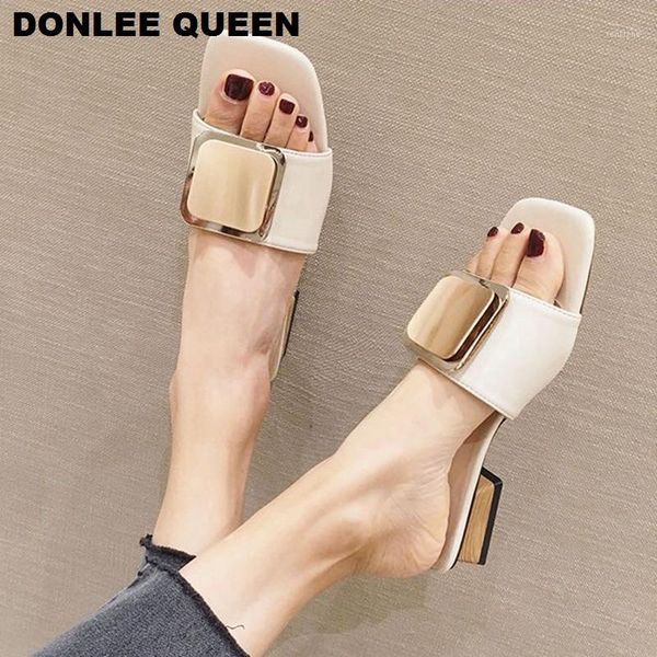 slippers women slip on slides low heel sandals metal buckle slipper wooden block heels summer shoes femmes sandales mujer1, Black
slippers women slip on slides low heel sandals metal buckle slipper wooden block heels summer shoes femmes sandales mujer1, Black