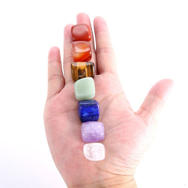 crystal chakra stone 7pcs set natural stones palm reiki healing crystals gemstones yoga energy dhl
crystal chakra stone 7pcs set natural stones palm reiki healing crystals gemstones yoga energy dhl