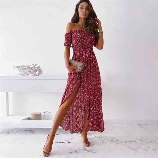 off shoulder summer floral print maxi dresses women casual slash neck elastic split ladies elegant party long dress, Black;gray
off shoulder summer floral print maxi dresses women casual slash neck elastic split ladies elegant party long dress, Black;gray