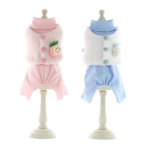 autumn dog pajamas soft fruit style jumpsuit for dogs vest detachable teddy poodle clothes for pets xs s m l xl
autumn dog pajamas soft fruit style jumpsuit for dogs vest detachable teddy poodle clothes for pets xs s m l xl