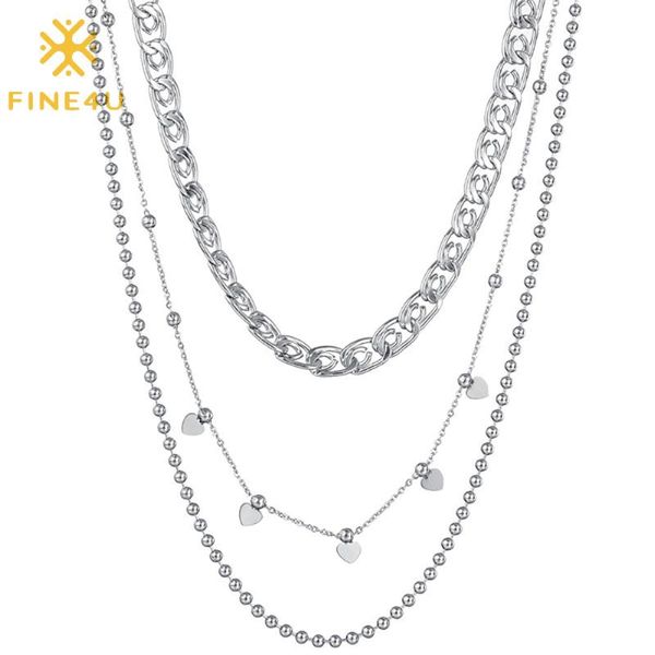 chains fine4u n785 layered punk chunky chain choker necklace statement cool multilayer hip hop with heart pendant, Silver
chains fine4u n785 layered punk chunky chain choker necklace statement cool multilayer hip hop with heart pendant, Silver