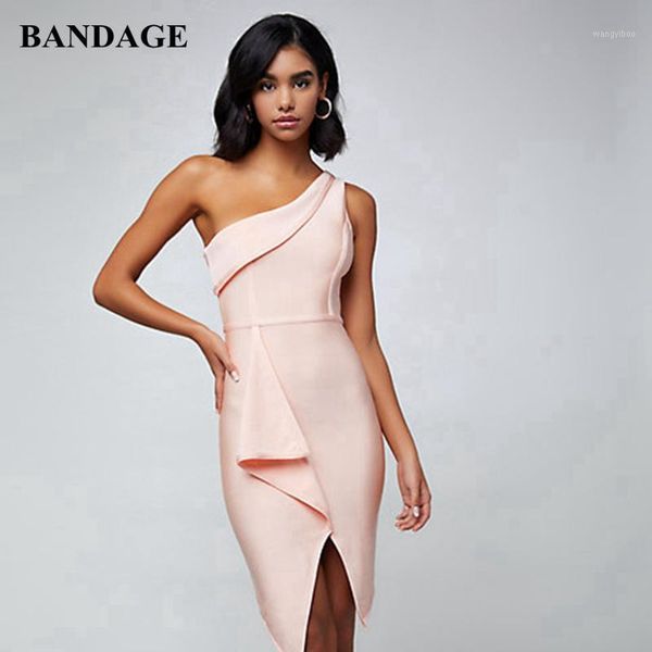 fashion summer one shoulder pink bandage dress ruffles knee length off shoulder dresses bodycon hl vestidos pink1, Black;gray
fashion summer one shoulder pink bandage dress ruffles knee length off shoulder dresses bodycon hl vestidos pink1, Black;gray