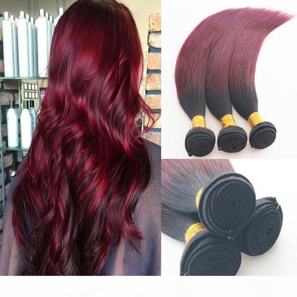 10-30" straight hair ombre color #1b fading to 99j brazilian virgin hair full set human hair wefts extensions ing, Black
10-30" straight hair ombre color #1b fading to 99j brazilian virgin hair full set human hair wefts extensions ing, Black