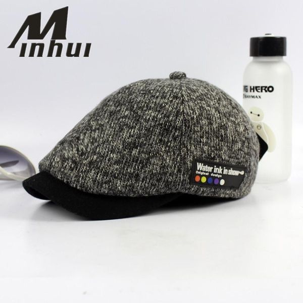 berets minhui 2021 vintage beret hats for men winter cap casquette visor knit hat boinas bere gorras planas caps, Blue;gray
berets minhui 2021 vintage beret hats for men winter cap casquette visor knit hat boinas bere gorras planas caps, Blue;gray
