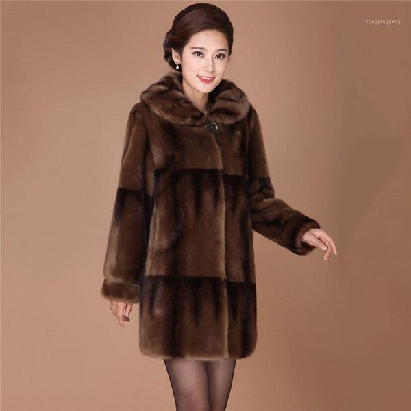 2020 winter mid age women elegant warm faux coat female monther plus size 6xl thick warm fake fur outerwear x201, Black
2020 winter mid age women elegant warm faux coat female monther plus size 6xl thick warm fake fur outerwear x201, Black