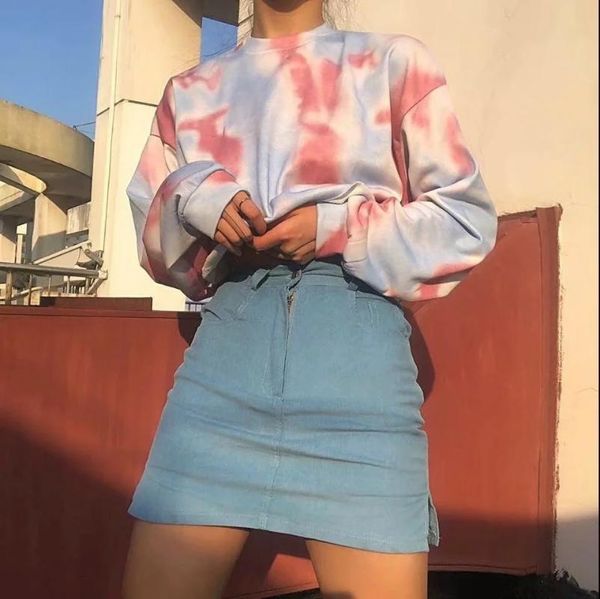 women's hoodies & sweatshirts nclagen autumn women 2021 tie dye color loose short sweatshirt long sleeve crop harajuku hoodie vintage p, Black
women's hoodies & sweatshirts nclagen autumn women 2021 tie dye color loose short sweatshirt long sleeve crop harajuku hoodie vintage p, Black