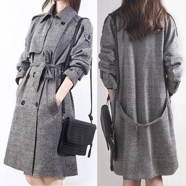 nice autumn winter wool long coat winter tide large size double-breasted windbreaker jacket female j7141, Tan;black
nice autumn winter wool long coat winter tide large size double-breasted windbreaker jacket female j7141, Tan;black