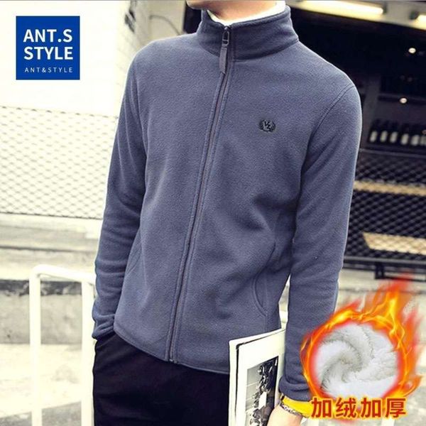plush sweater korean fashion men's rocking coat fleece sports warm inner tank clothes cardigan autumn and winter, Gray
plush sweater korean fashion men's rocking coat fleece sports warm inner tank clothes cardigan autumn and winter, Gray
