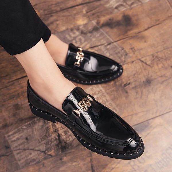 cimim brand business formal luxury men dress shoes italy comfortable patent leather casual shoes fashion office men loafers, Black
cimim brand business formal luxury men dress shoes italy comfortable patent leather casual shoes fashion office men loafers, Black