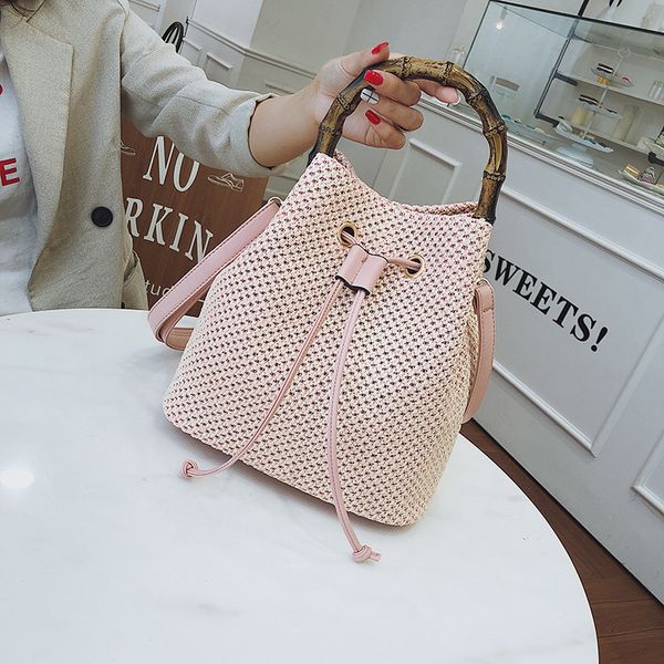 suitable two colors bamboo new style for travel simple style versatile bucket shaped hand-held woven inclined shoulder baglady luxry
suitable two colors bamboo new style for travel simple style versatile bucket shaped hand-held woven inclined shoulder baglady luxry