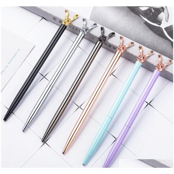 cute animal rabbit ballpoint pens sculpture rabbit metal pen wedding office school writing supplies advertising signature pen gift ab9f8, Blue;orange
cute animal rabbit ballpoint pens sculpture rabbit metal pen wedding office school writing supplies advertising signature pen gift ab9f8, Blue;orange