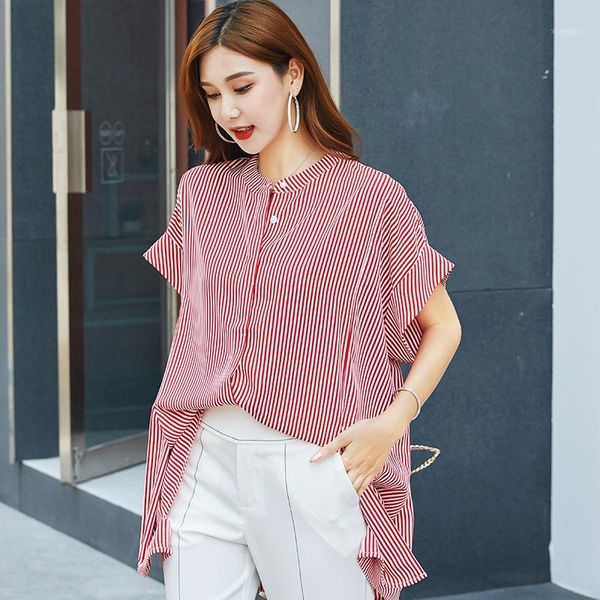 bat sleeve chiffon shirts with short sleeves coat fashionable western style small unlined upper garment of a female1, White
bat sleeve chiffon shirts with short sleeves coat fashionable western style small unlined upper garment of a female1, White