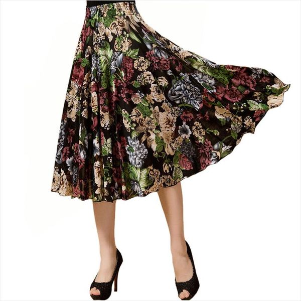 summer skirt casual beach wind large size elastic waist ice silk sundress dance skirt a line, Black
summer skirt casual beach wind large size elastic waist ice silk sundress dance skirt a line, Black