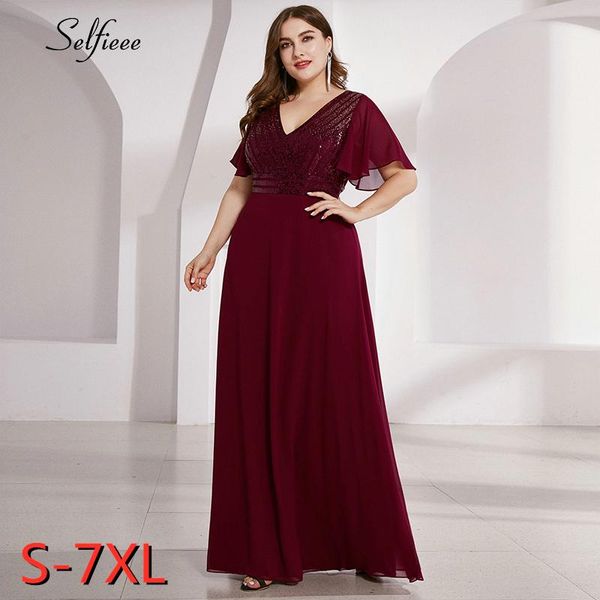 plus size burgundy formal dress a-line double v-neck striped sequined short sleeve elegant maxi party dress long vestidos 2020, White;black
plus size burgundy formal dress a-line double v-neck striped sequined short sleeve elegant maxi party dress long vestidos 2020, White;black