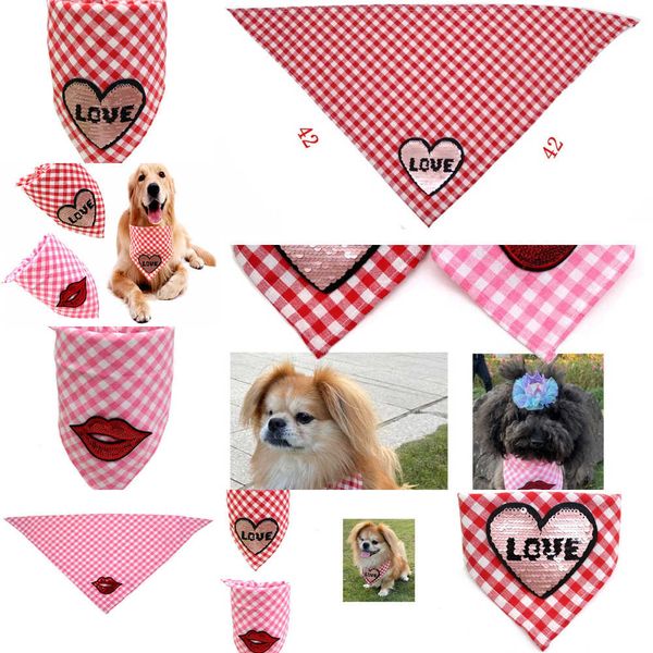 love new valentine scarf bib lip dog grid towel gifts for pet plaid print sz6f
love new valentine scarf bib lip dog grid towel gifts for pet plaid print sz6f