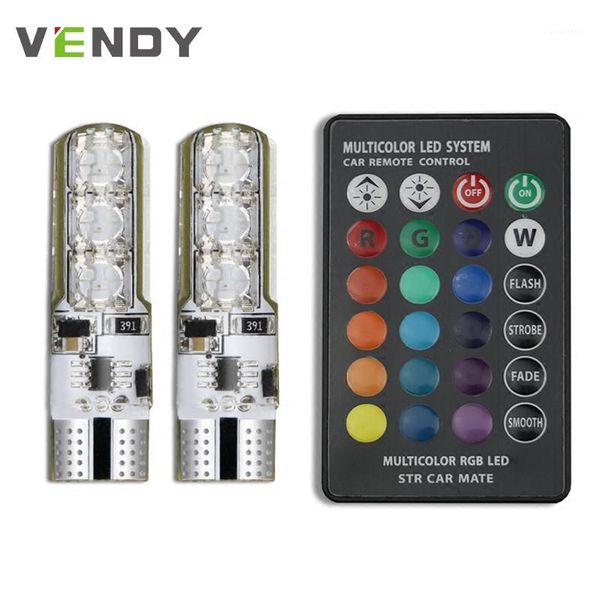 2pcs t10 w5w led car wedge lights bulb rgb with remote control 194 168 reading lamp for 206 307 sw 407 partner 508 3081
2pcs t10 w5w led car wedge lights bulb rgb with remote control 194 168 reading lamp for 206 307 sw 407 partner 508 3081