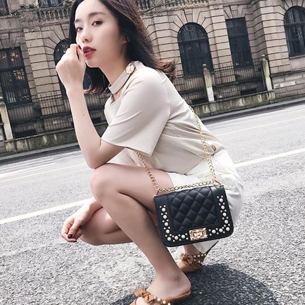 casual pu leather chain small crossbody bags women lattice pearl messenger shoulder handbags
casual pu leather chain small crossbody bags women lattice pearl messenger shoulder handbags