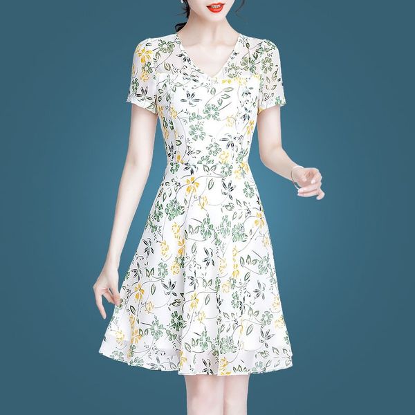 summer temperament fashion chiffon floral print short sleeve v-neck a-line plus size slim holiday cocktail dresses 9449 party, Black
summer temperament fashion chiffon floral print short sleeve v-neck a-line plus size slim holiday cocktail dresses 9449 party, Black