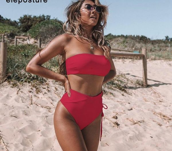 2020 new high waist bikini swimwear women bandage swimsuit push up bikini set off shoulder bathing suits summer beach wear, White;black
2020 new high waist bikini swimwear women bandage swimsuit push up bikini set off shoulder bathing suits summer beach wear, White;black