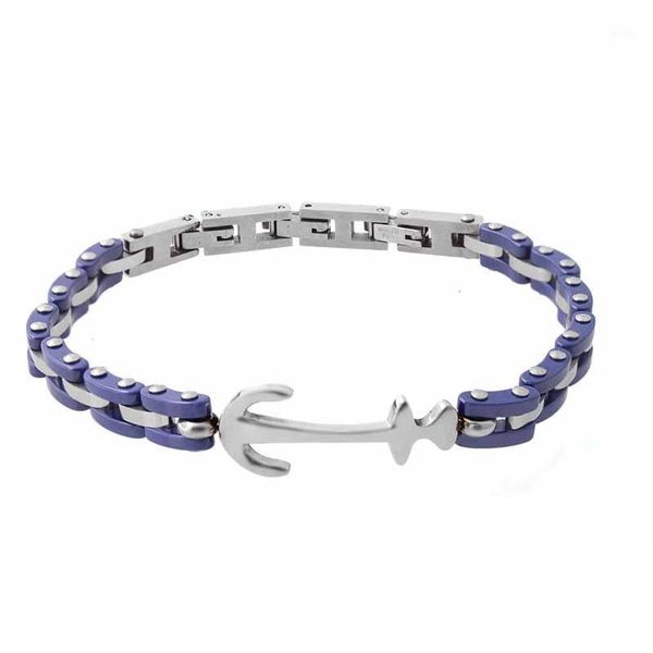 runda fashion men female handmade ceramic wrist band bracelet with stainless steel anchor chain links bracelet gift jewelry1, Black
runda fashion men female handmade ceramic wrist band bracelet with stainless steel anchor chain links bracelet gift jewelry1, Black