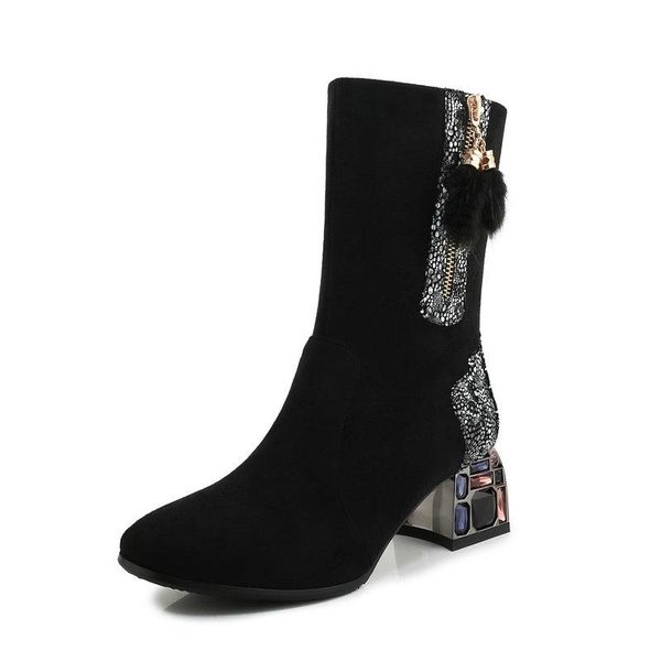 autumn winter warm rhinestone women short boots party office shoes woman snake decoration crystal high heels short boots, Black
autumn winter warm rhinestone women short boots party office shoes woman snake decoration crystal high heels short boots, Black
