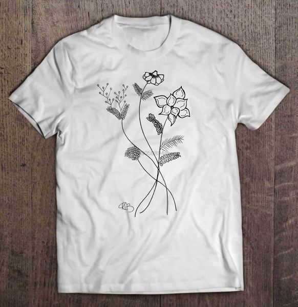 men funny t shirt fashion tshirt simple flower bundle drawing version women t-shirt sport hooded sweatshirt hoodie