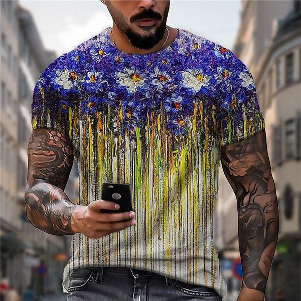 men's t shirt 3d print floral graphic prints oil painting crew neck daily holiday print short sleeve casual designer big and tall yell, White;black
men's t shirt 3d print floral graphic prints oil painting crew neck daily holiday print short sleeve casual designer big and tall yell, White;black