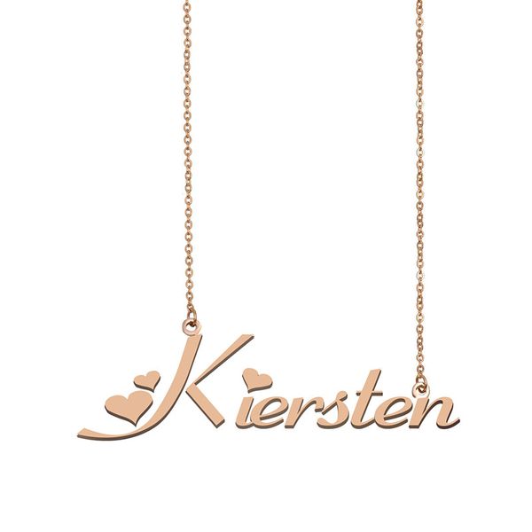 Kiersten Name Necklace Custom Nameplate Pendant for Women Girls Birthday Gift Kids Best Friends Jewelry 18k Gold Plated Stainless Steel, Silver
Kiersten Name Necklace Custom Nameplate Pendant for Women Girls Birthday Gift Kids Best Friends Jewelry 18k Gold Plated Stainless Steel, Silver