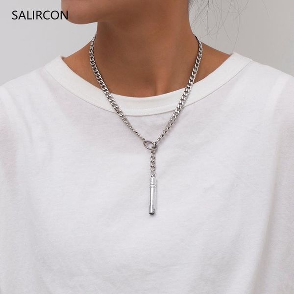 chains salircon stainless steel emergency whistle pendant necklace outdoor survival loud portable necklaces for hiking camping, Silver
chains salircon stainless steel emergency whistle pendant necklace outdoor survival loud portable necklaces for hiking camping, Silver