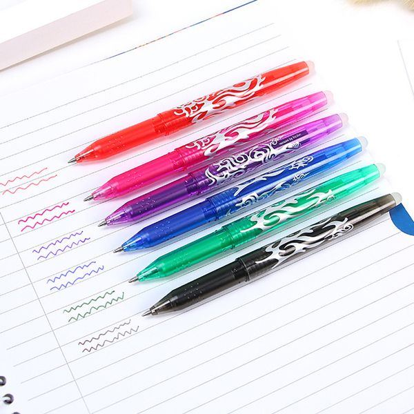 6 pcs/lot erasable ballpoint pen blue black red colors ink refill ball pens office school student stationery writing supplies, Blue;orange
6 pcs/lot erasable ballpoint pen blue black red colors ink refill ball pens office school student stationery writing supplies, Blue;orange