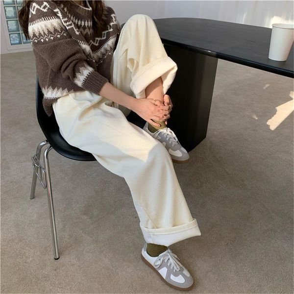 plus size s-4xl plus velvet thick high waist straight corduroy pants women bottoms new autumn winter loose trousers, Black;white
plus size s-4xl plus velvet thick high waist straight corduroy pants women bottoms new autumn winter loose trousers, Black;white