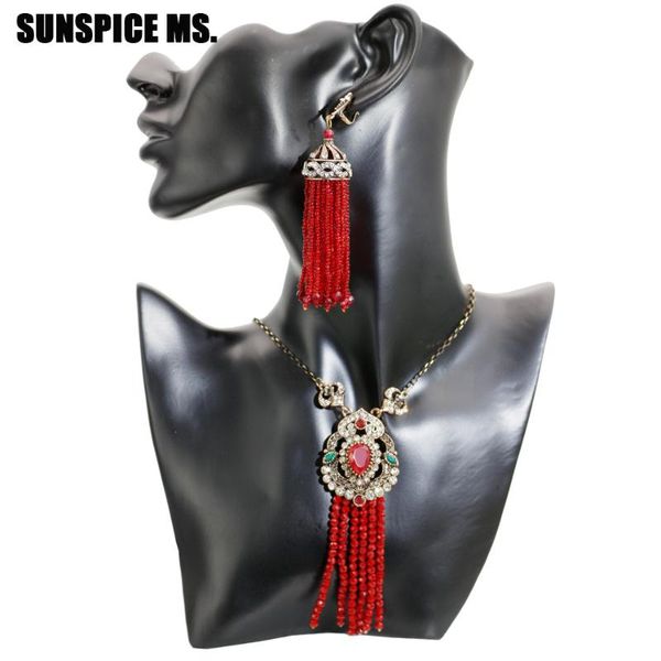 sunspice ms vintage big bead tassels earrings pendant necklace natural stone ethnic wedding jewelry sets antique bijoux, Silver
sunspice ms vintage big bead tassels earrings pendant necklace natural stone ethnic wedding jewelry sets antique bijoux, Silver