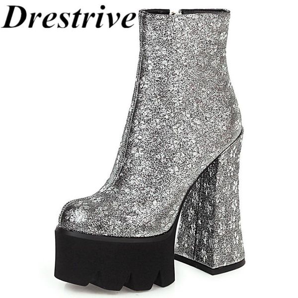 drestrive women's ankle boots platform round toe 2020 winter high heel shoes zipper print pu leather size 43 thick heels 15 cm, Black
drestrive women's ankle boots platform round toe 2020 winter high heel shoes zipper print pu leather size 43 thick heels 15 cm, Black