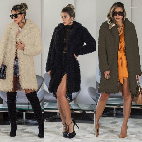 2020 brand new elegant faux fur coat women autumn winter warm soft long fur jacket female plush overcoat casual teddy outwear1, Black
2020 brand new elegant faux fur coat women autumn winter warm soft long fur jacket female plush overcoat casual teddy outwear1, Black