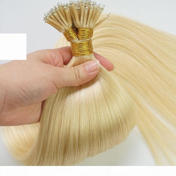 elibess hair-brazilian human hair 1g strand 200strands lot blonde #613 nano ring human hair extension straight wave, Black 
elibess hair-brazilian human hair 1g strand 200strands lot blonde #613 nano ring human hair extension straight wave, Black