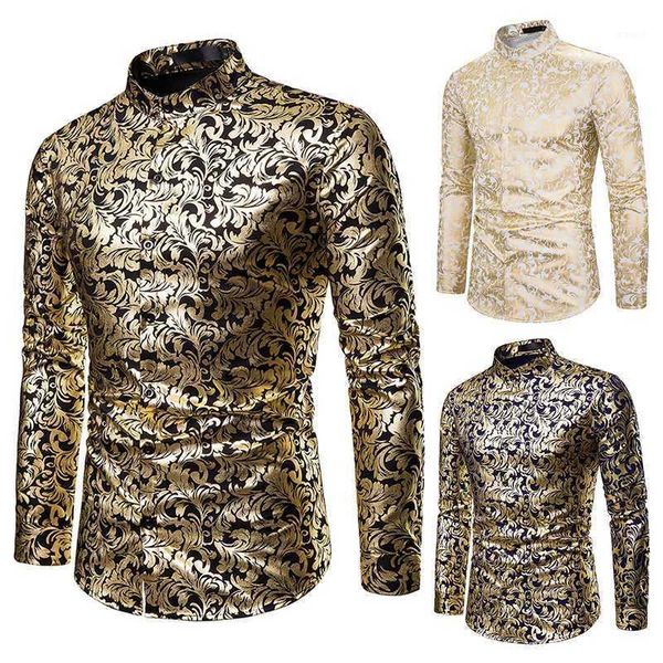 shirt men hipster luxury black gold bronzing printed slim long sleeve dress shirt wedding nightclub hip hop party prom shirts1, White;black
shirt men hipster luxury black gold bronzing printed slim long sleeve dress shirt wedding nightclub hip hop party prom shirts1, White;black