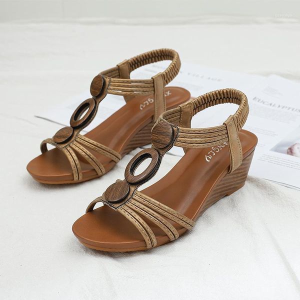 sandals summer fashion women wooden button design wedges heel ladies shoes soft leather female t strap large size 36-421, Black
sandals summer fashion women wooden button design wedges heel ladies shoes soft leather female t strap large size 36-421, Black