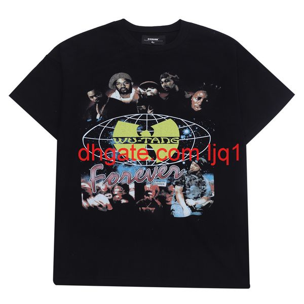 character print short sleeve t-shirt men's high street trend round neck 5-sleeve bf harajuku trend half sleeve, Black
character print short sleeve t-shirt men's high street trend round neck 5-sleeve bf harajuku trend half sleeve, Black