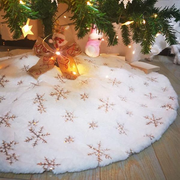 78/90/122cm faux fur gold silver sequins christmas tree skirts party festive christmas decorations natal home decoration
78/90/122cm faux fur gold silver sequins christmas tree skirts party festive christmas decorations natal home decoration