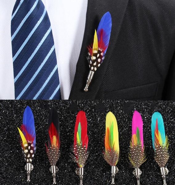 new fashion men colorful feather brooch clothing pins lovely gift home party wedding decoration ing, Gray
new fashion men colorful feather brooch clothing pins lovely gift home party wedding decoration ing, Gray