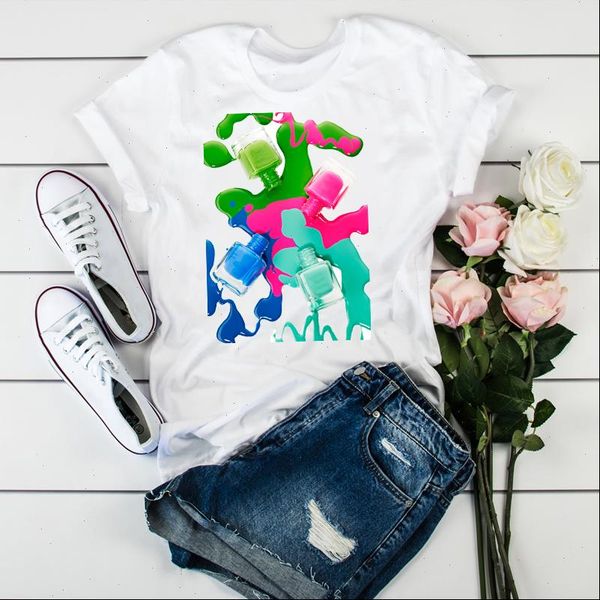 women 2021 fashion 3d cute printed paint make up t clothes shirt womens ladies graphic female tee t shirt clothing, White
women 2021 fashion 3d cute printed paint make up t clothes shirt womens ladies graphic female tee t shirt clothing, White