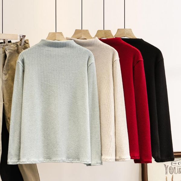 women's sweaters oversize women sweater autumn/winter jumper mock neck pullover knitted solid undershirt fashion casual slim 2021, White;black
women's sweaters oversize women sweater autumn/winter jumper mock neck pullover knitted solid undershirt fashion casual slim 2021, White;black