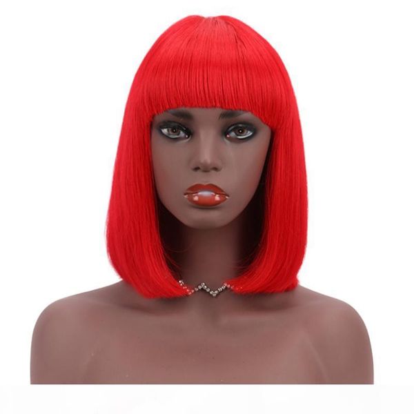 red color bob machine made wigs human hair 150% density 613 blonde blue pink grey green short bob wigs for black women remy, Black;brown
red color bob machine made wigs human hair 150% density 613 blonde blue pink grey green short bob wigs for black women remy, Black;brown