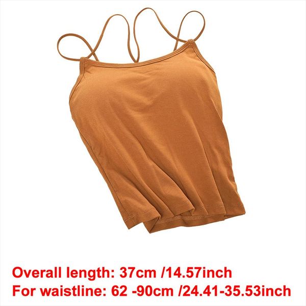 2020 back cross camisole vest women padded bra polyester spaghetti tank running workout gym tank, White
2020 back cross camisole vest women padded bra polyester spaghetti tank running workout gym tank, White