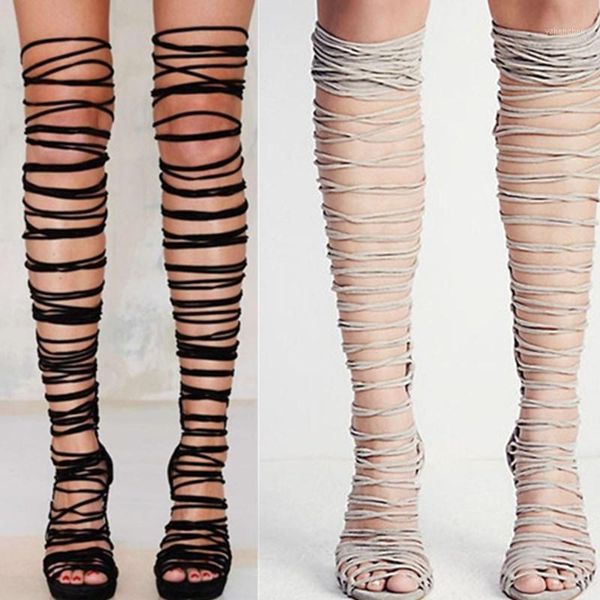 boots fringe over the knee sandal fashion flock lace up high heels rome women summer shoes zapatos de mujer1, Black
boots fringe over the knee sandal fashion flock lace up high heels rome women summer shoes zapatos de mujer1, Black
