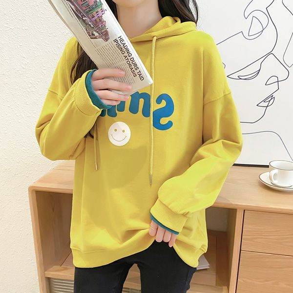 2020 autumn korean style loose letter printed sweater ins thin long sleeve hooded sweater 3ed, Black
2020 autumn korean style loose letter printed sweater ins thin long sleeve hooded sweater 3ed, Black