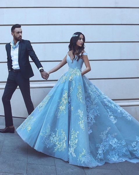 arabic dubai style light blue ball gown sweet quinceanera party dress off the shoulder evening dress, Black;red
arabic dubai style light blue ball gown sweet quinceanera party dress off the shoulder evening dress, Black;red