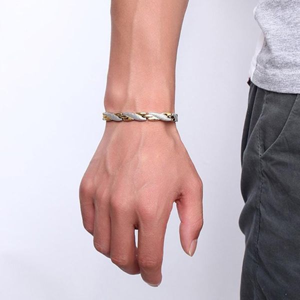 women fashion twisted healthy magnetic therapy bracelet pain relief stainless steel magnetic bracelet men bangles jewelry #20, Black
women fashion twisted healthy magnetic therapy bracelet pain relief stainless steel magnetic bracelet men bangles jewelry #20, Black