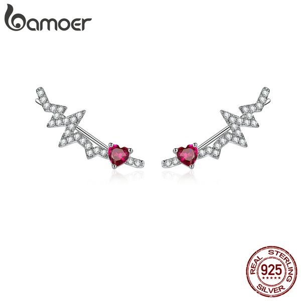 bamoer authentic 925 sterling silver long stud earrings for women pink cz heartbeat luxury wedding statement jewelry sce819 q1112, Golden
bamoer authentic 925 sterling silver long stud earrings for women pink cz heartbeat luxury wedding statement jewelry sce819 q1112, Golden