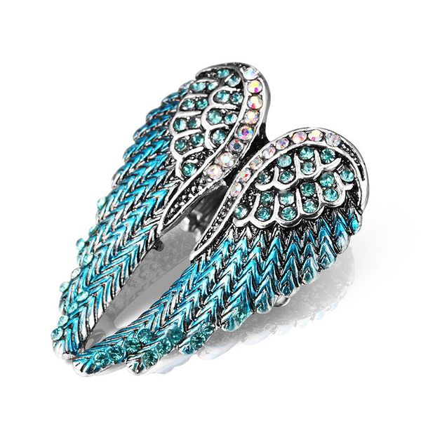 2017 new europe and the united states diamond three-dimensional angel wings ring women's elastic ring about 13g, Golden;silver
2017 new europe and the united states diamond three-dimensional angel wings ring women's elastic ring about 13g, Golden;silver